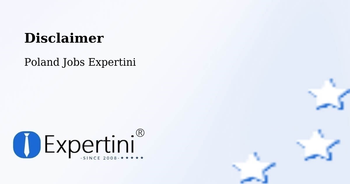 Disclaimer – Łapy - Poland Jobs Expertini