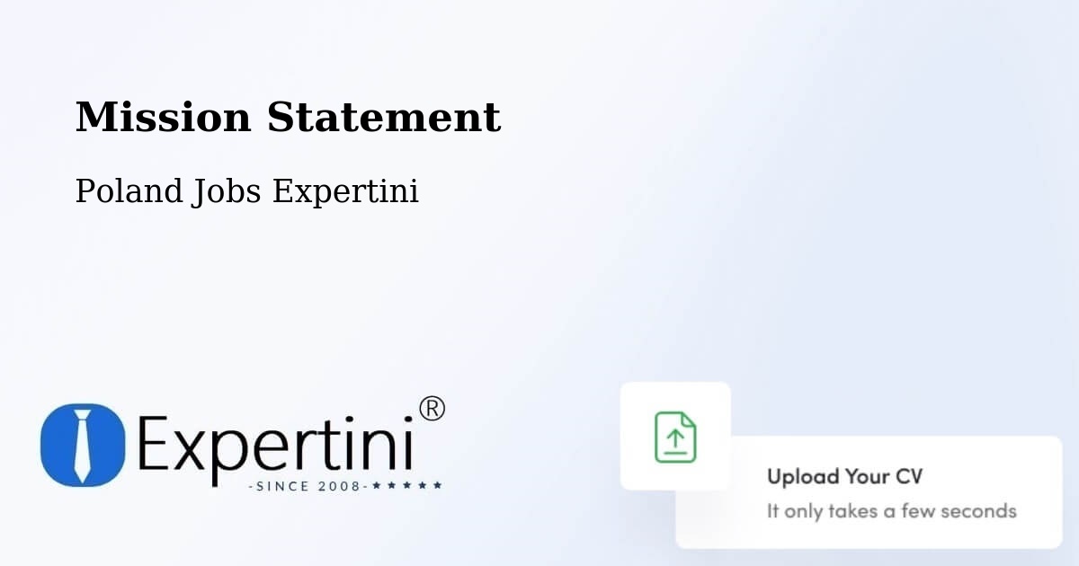 Corporate Mission – Łapy - Poland Jobs Expertini
